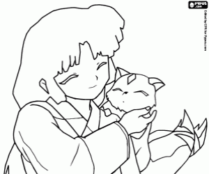 Rin And Sesshomaru Coloring Pages Rin And Sesshomaru Coloring Pages